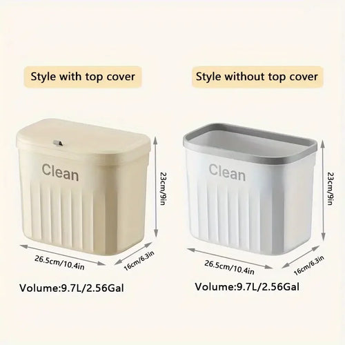 Space-Saving Kitchen Trash Bin (Wall-Mounted)
