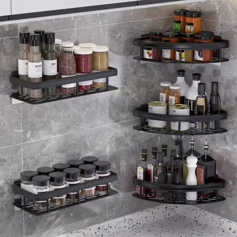No-Drill Corner Shelf for Small Bathrooms